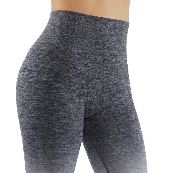Ombre printed seamless capri leggings yoga pants - Picture 3 of 5